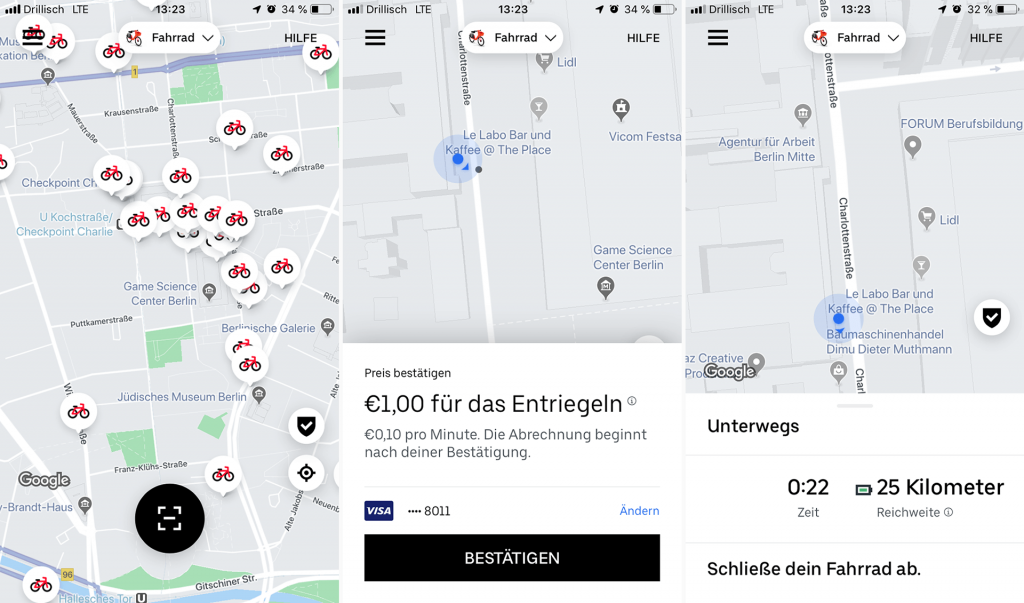 Jump Bike Uber App